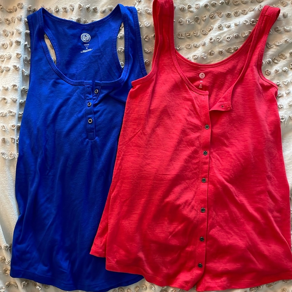 Blue and Red Tank